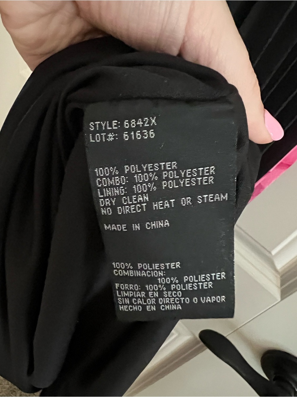 Xscape Black Maxi Dress with Large Pink Rose Print - Picture 8 of 12